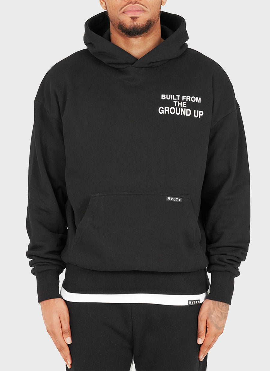 Sweat à capuche Built From The Ground Up - Noir
