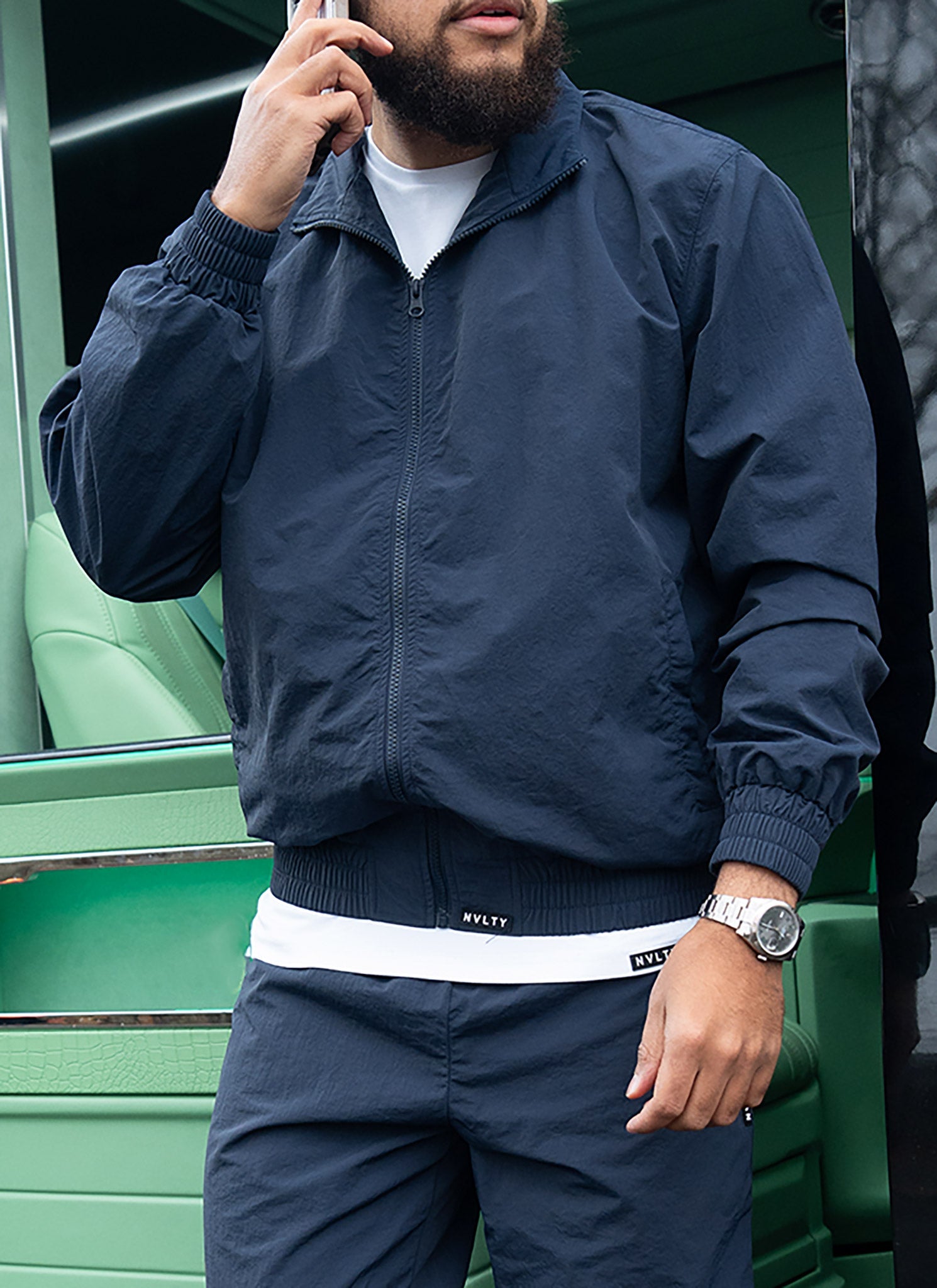 Heavyweight Luxe Track Jacket - Navy
