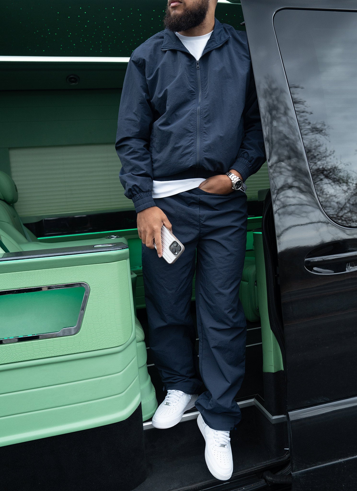 Heavyweight Luxe Track Pants - Navy