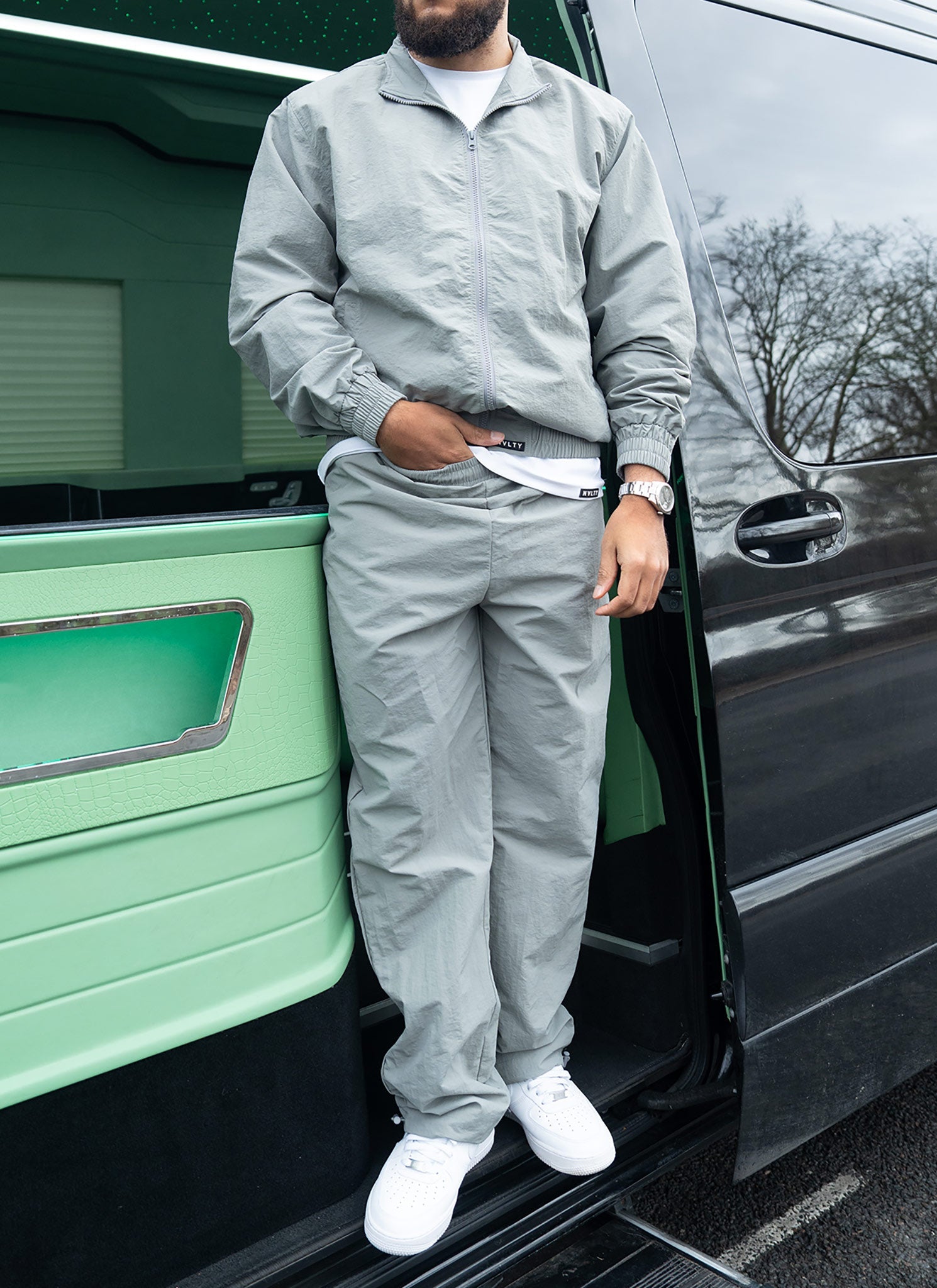 Heavyweight Luxe Track Pants - Grey