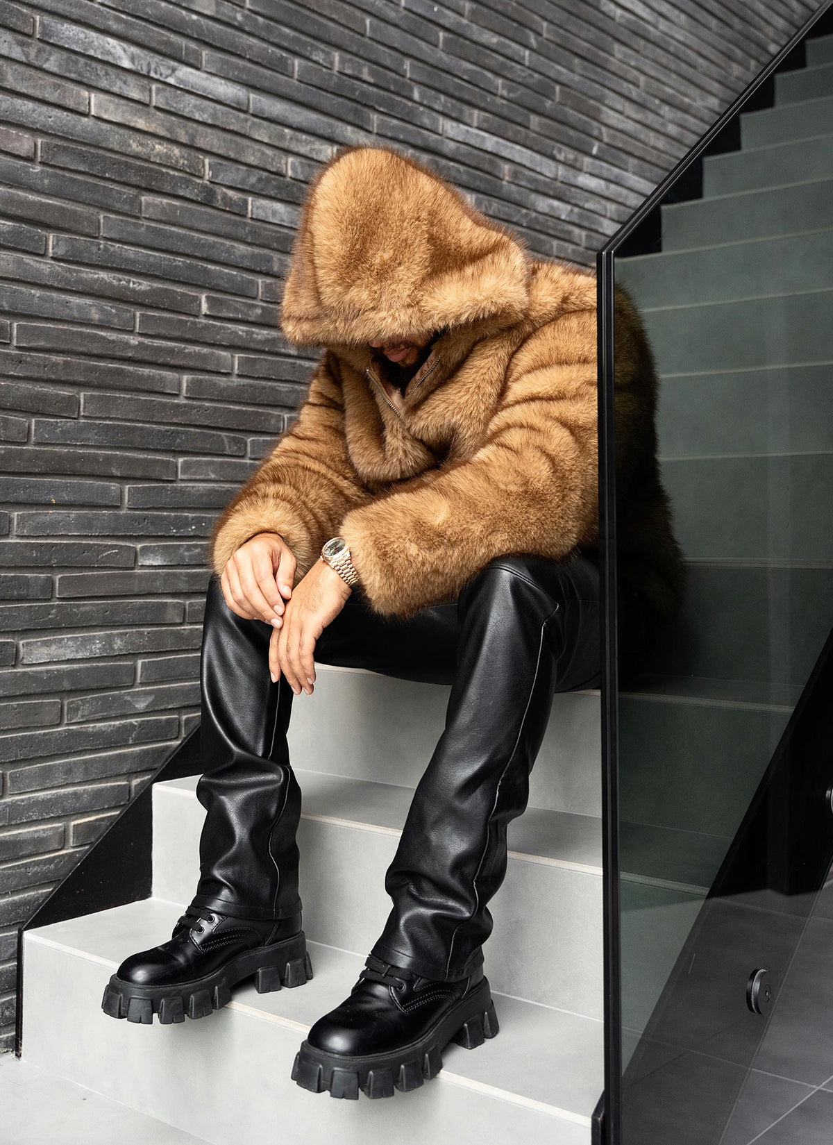 Fur Jacket - Brown