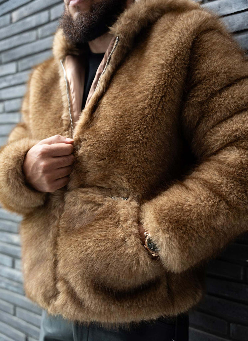 Fur Jacket - Brown