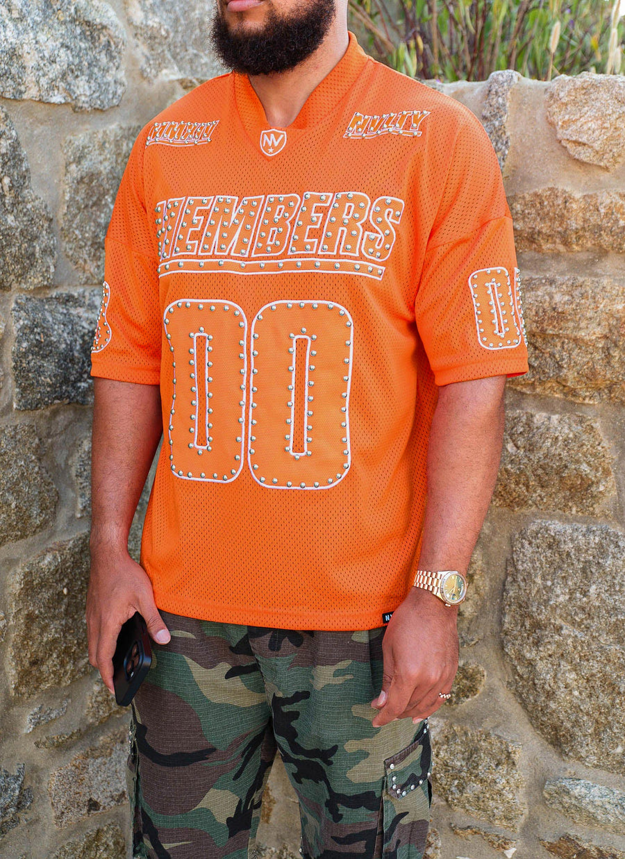 Members Studded Jersey - Orange