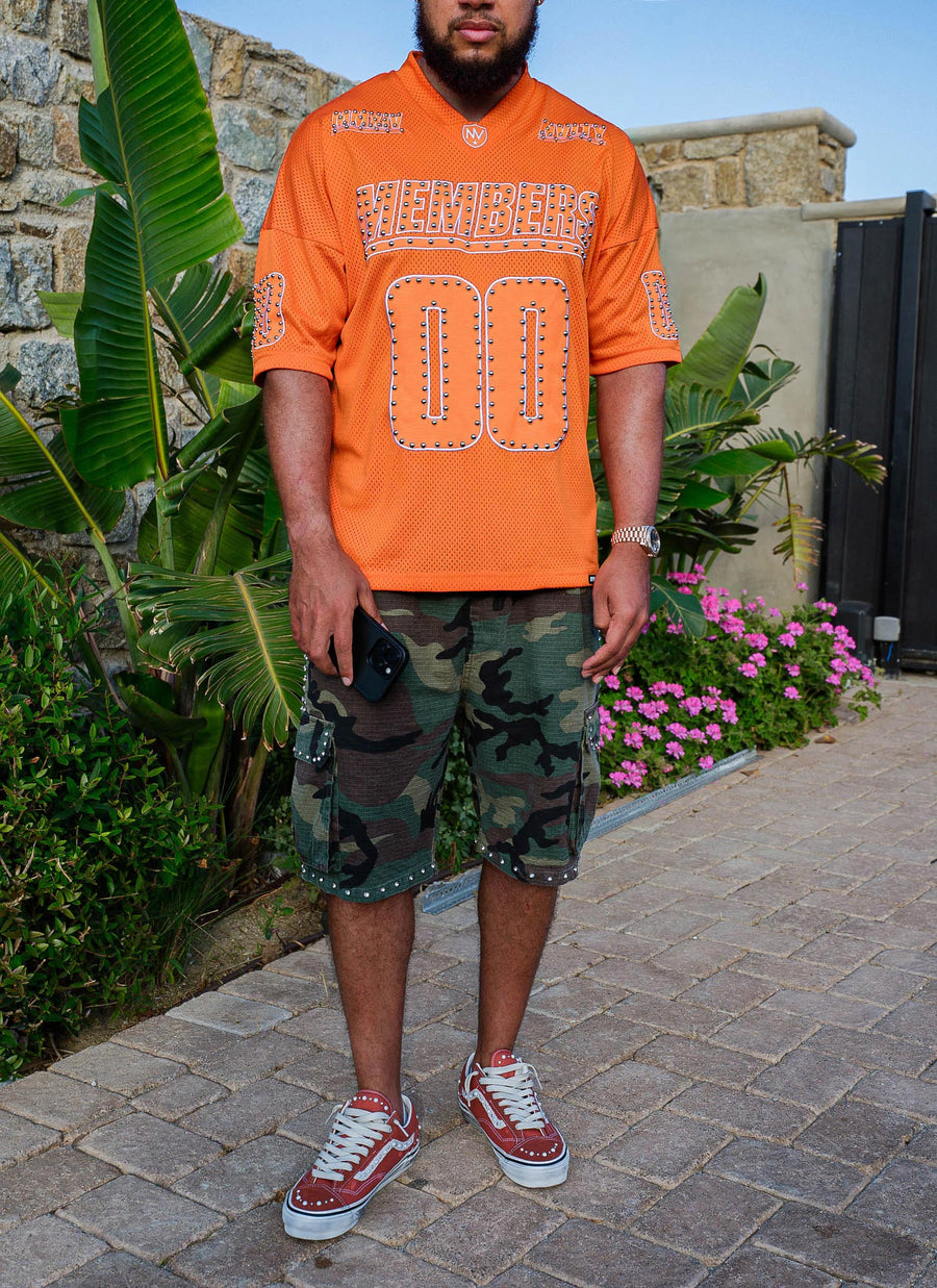 Members Studded Jersey - Orange