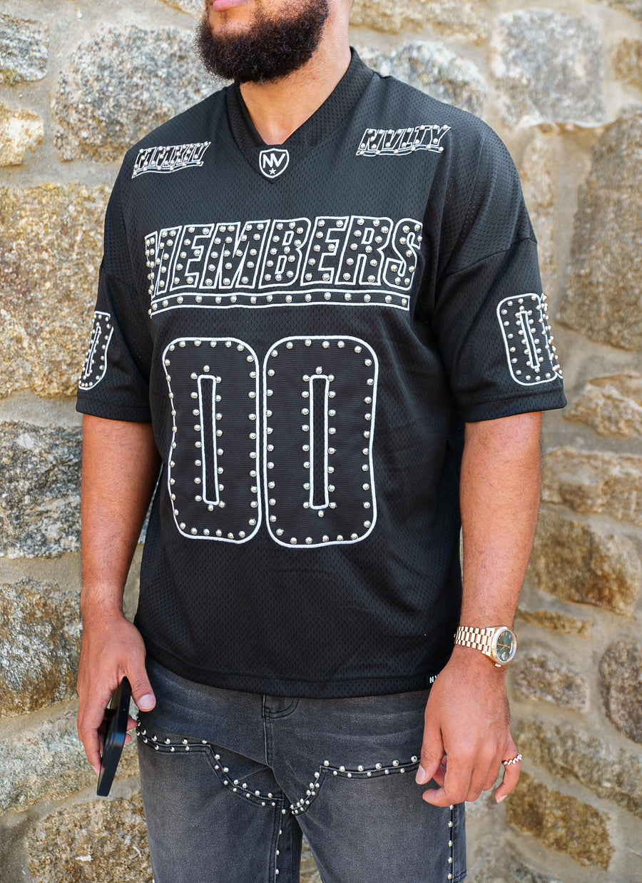 Members Studded Jersey - Black