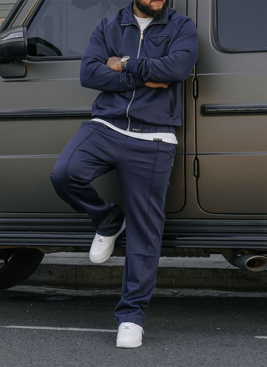 Pocket Square Track Jacket - Navy