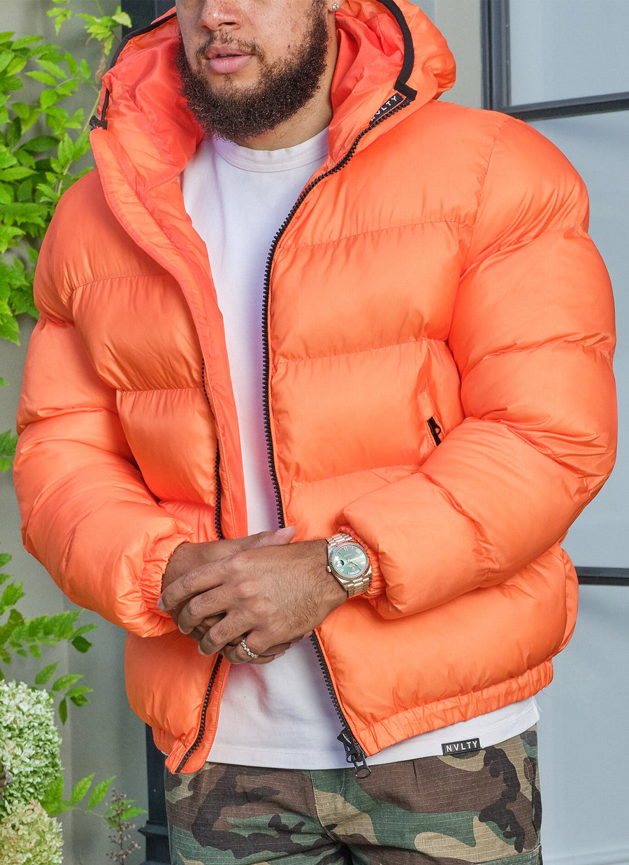 Luxe Puffer Jacket - Orange