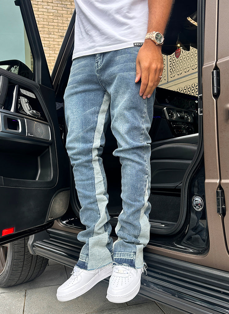 Jean évasé vintage - Bleu 