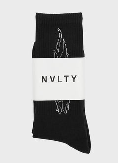 Flame Socks - Black
