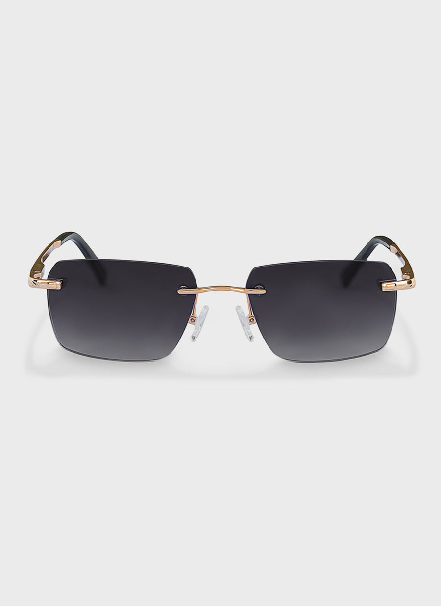 Frameless Tint Sunglasses - Gold