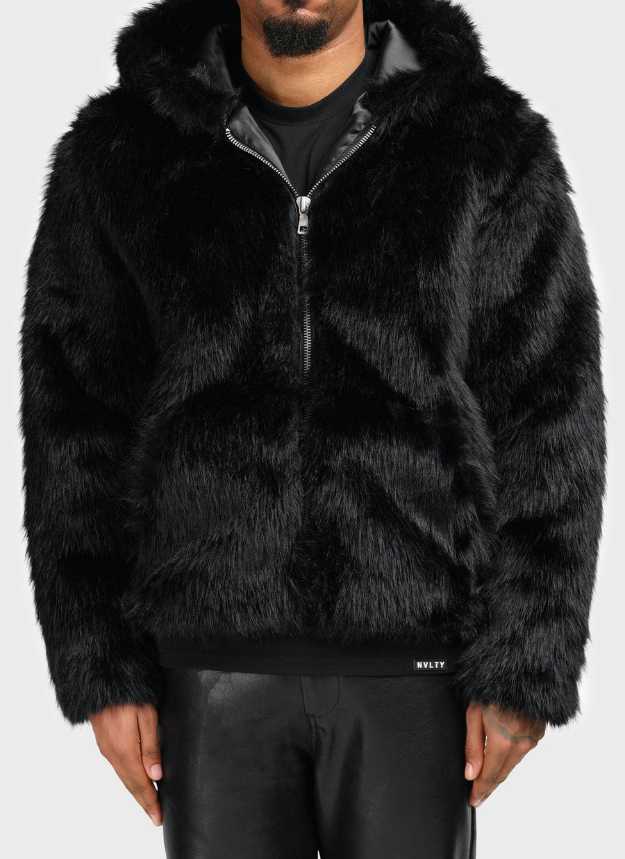 Fur Jacket - Black