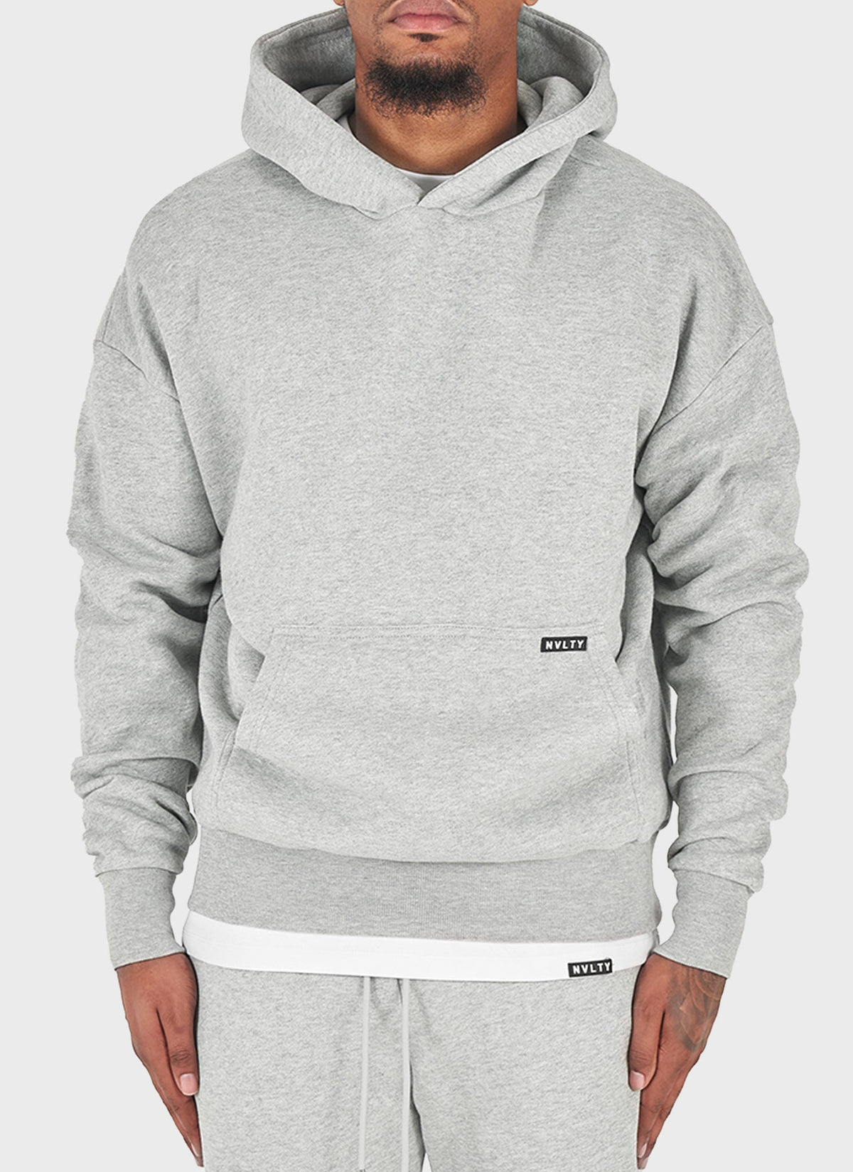 Sweat à capuche épais essentiel - Gris