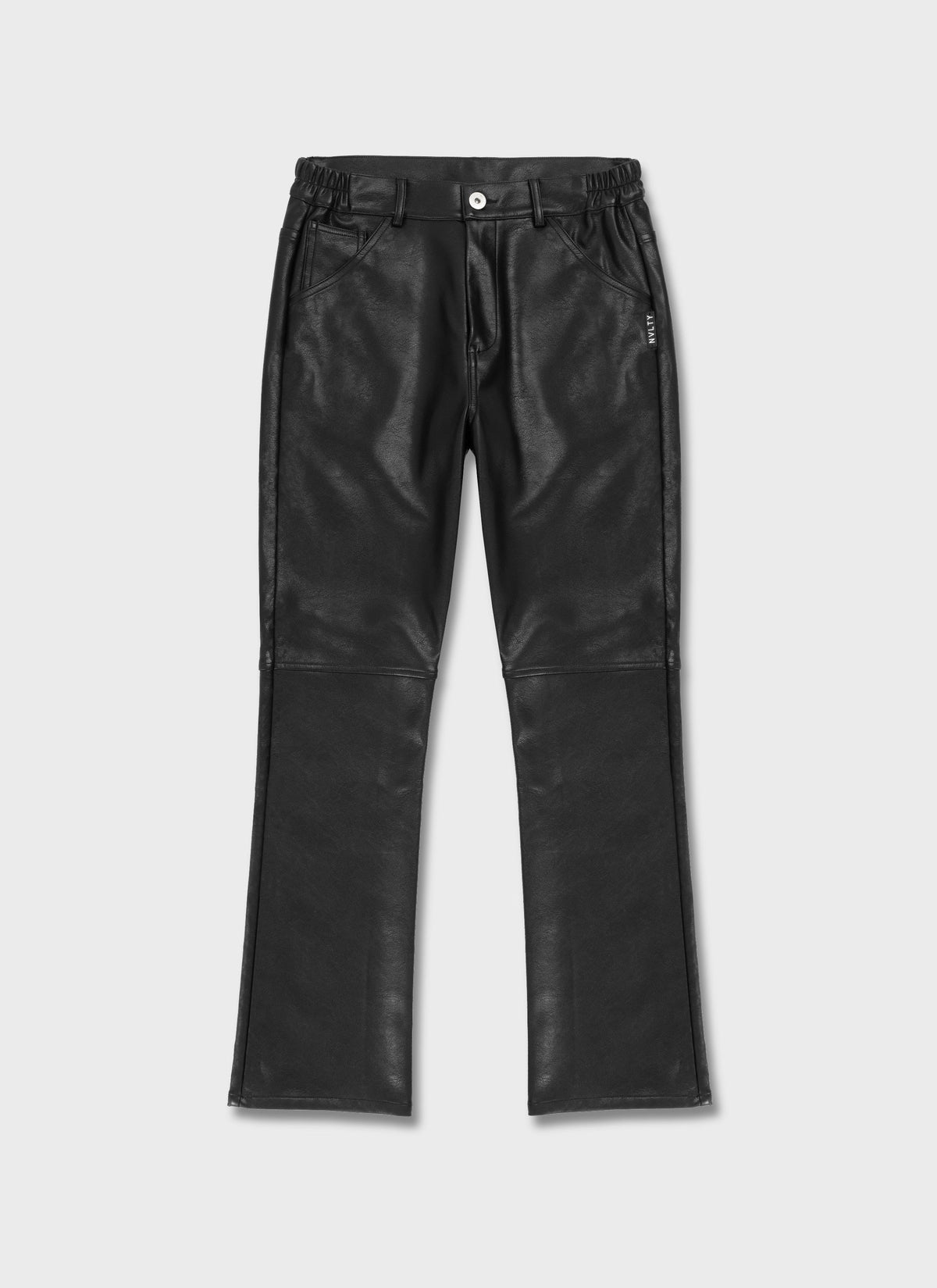 Heavyweight Leather Pants - Black