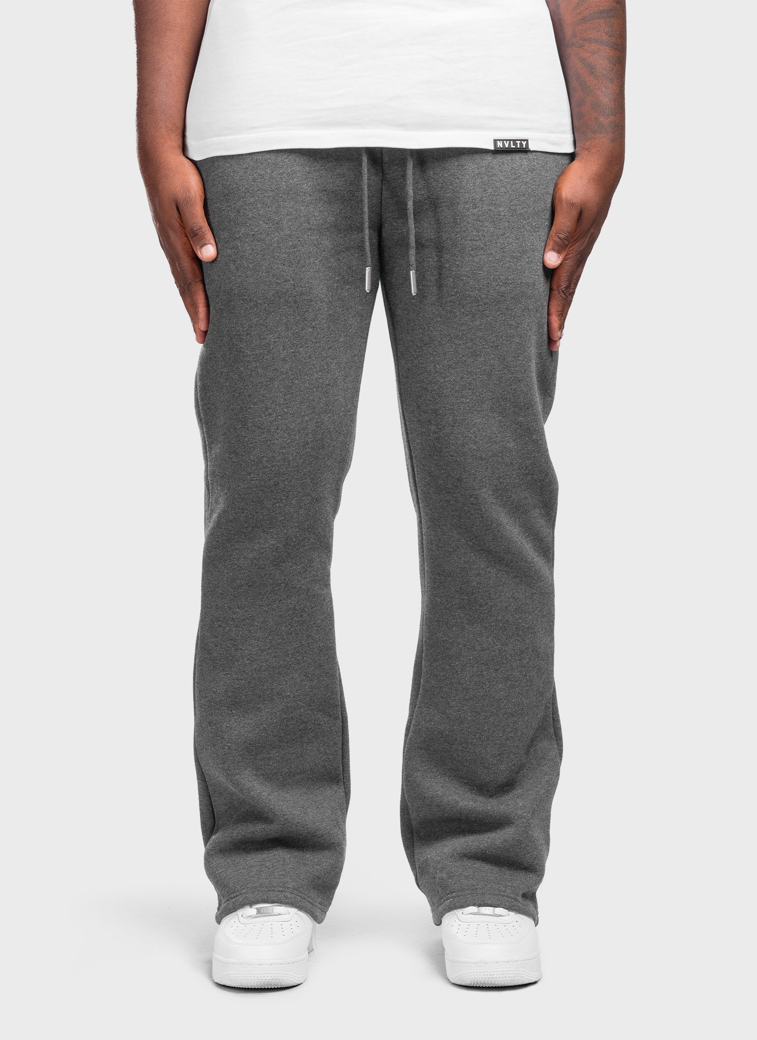 Heavyweight Luxe Flare Joggers - Dark Grey