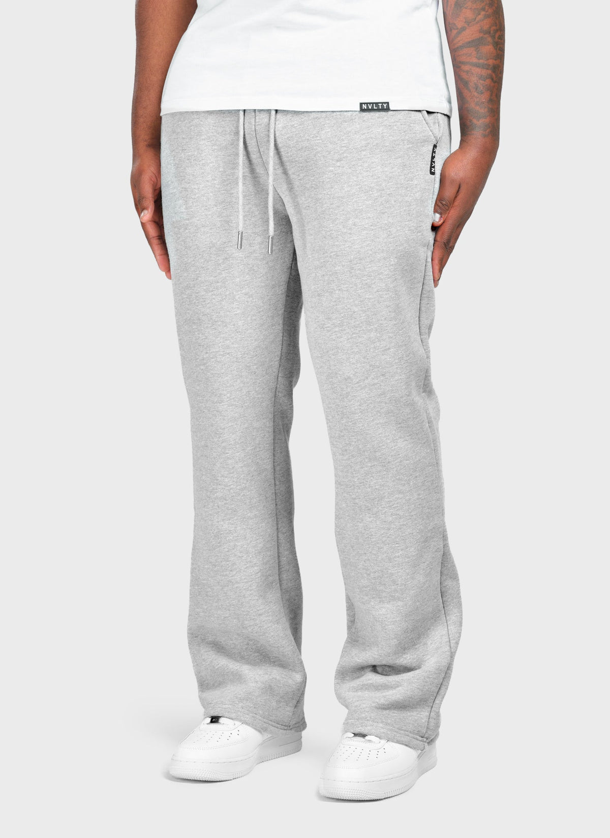Heavyweight Luxe Flare Joggers - Grey