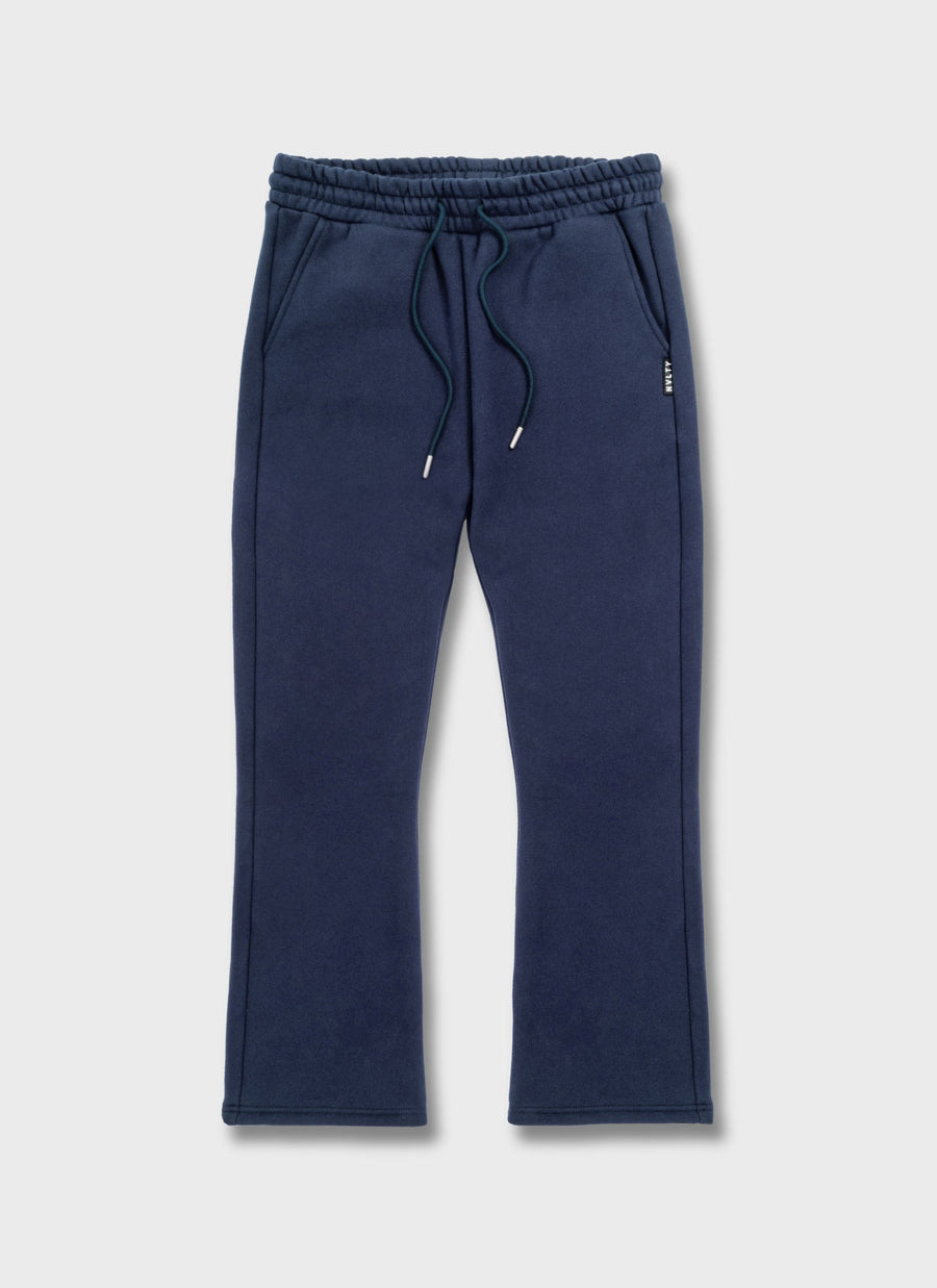 Heavyweight Luxe Flare Joggers - Navy