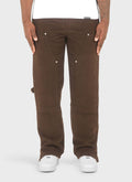 Heavyweight Wool Carpenter Rivet Pants - Brown