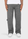Heavyweight Wool Carpenter Rivet Pants - Grey