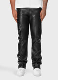 Heavyweight Leather Pants - Black