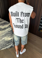 Members Arc Sleeveless T-Shirt - White