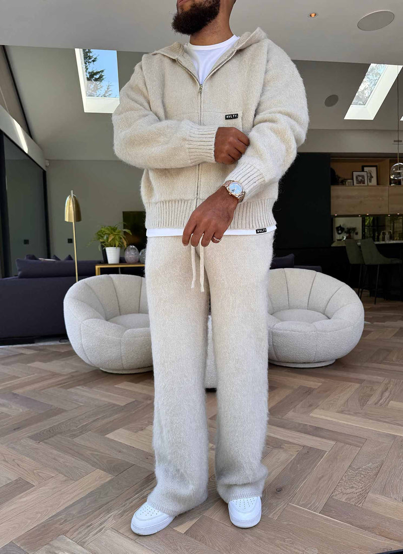Mohair Joggers - Ivory