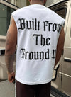 Members Arc Sleeveless T-Shirt - White