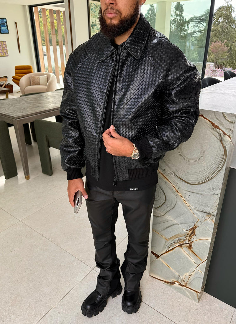 Interlock Aviator Jacket - Black