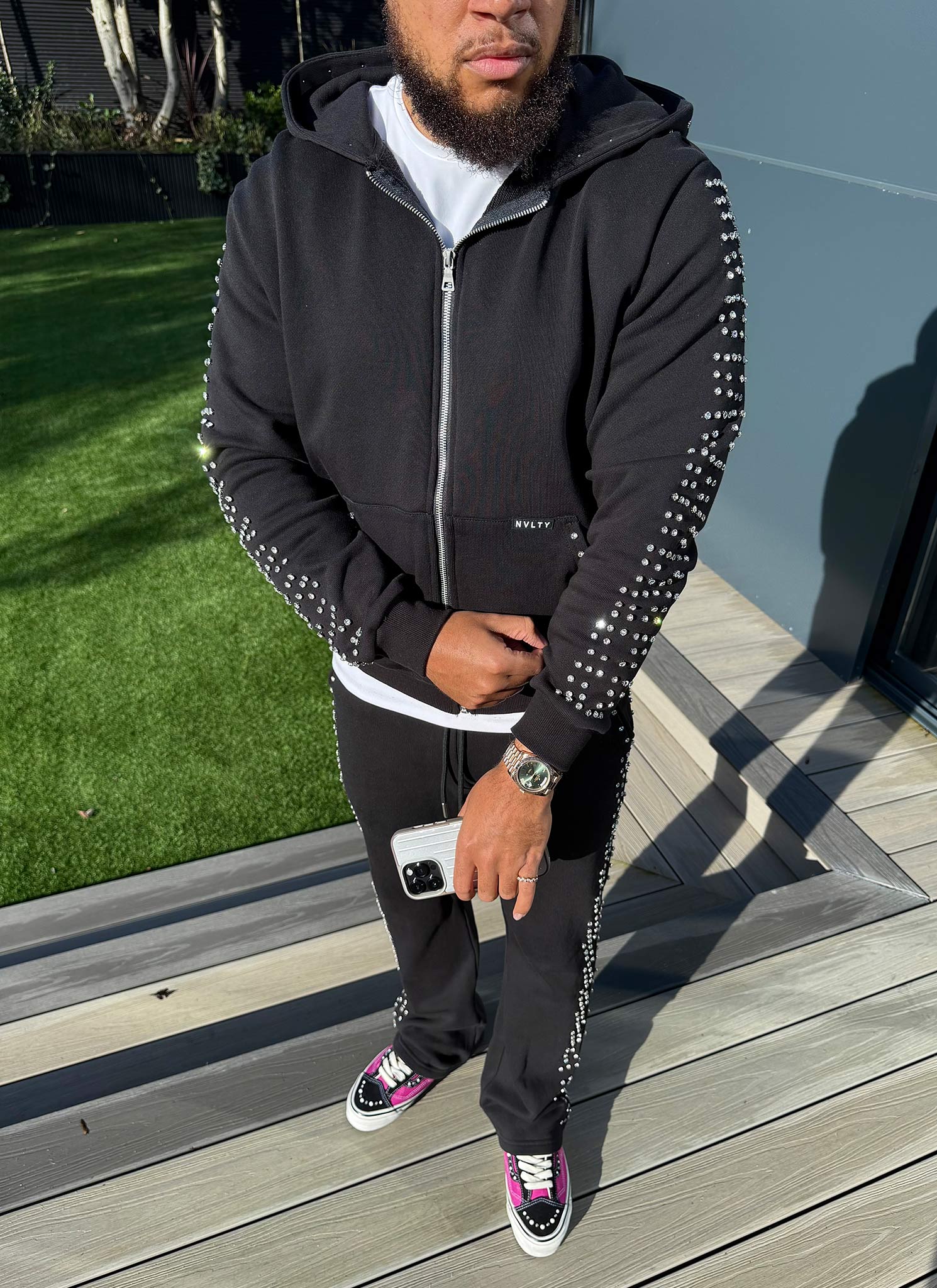 Vintage VVS Flare Joggers - Black