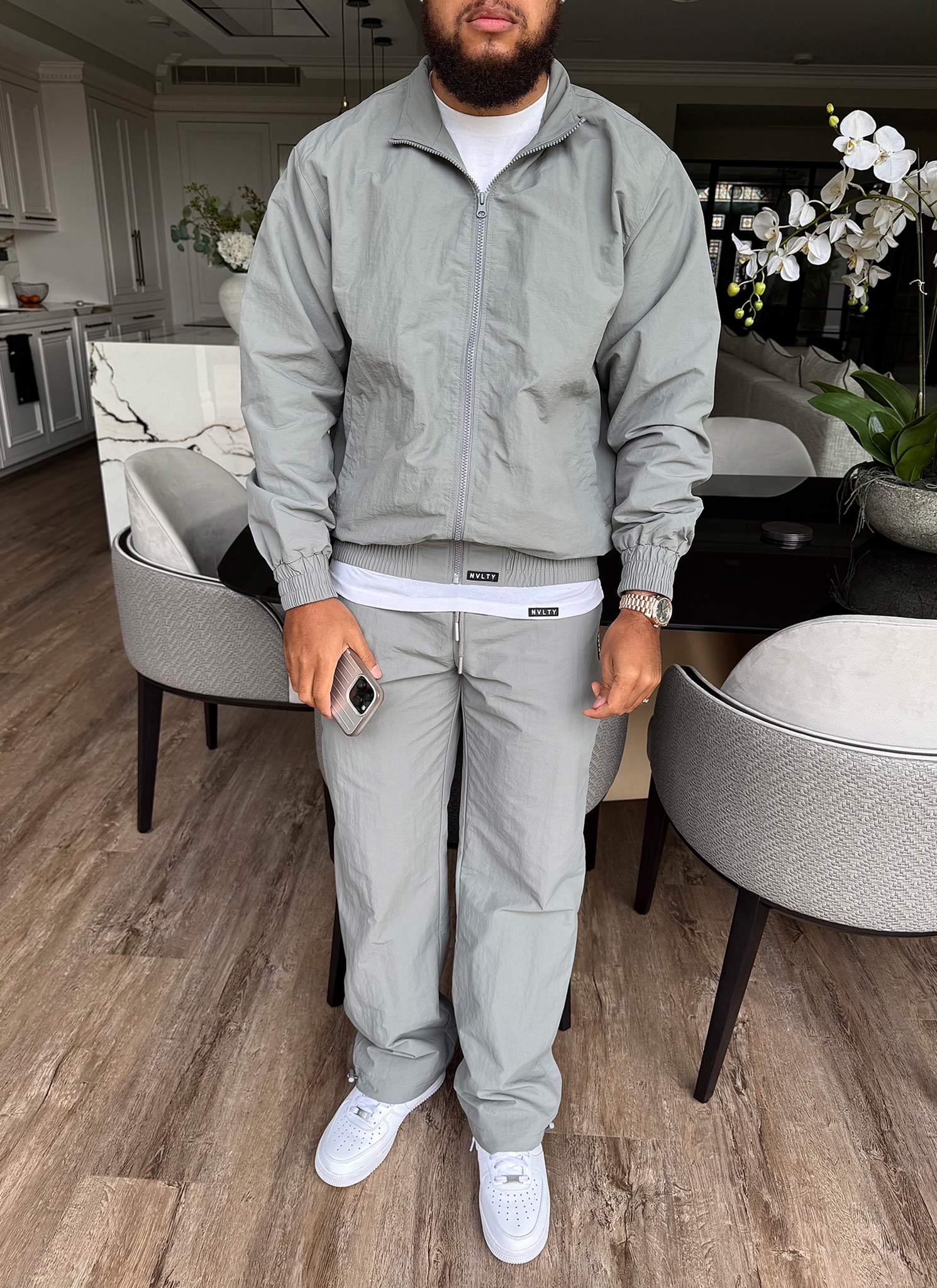 Heavyweight Luxe Track Pants - Grey