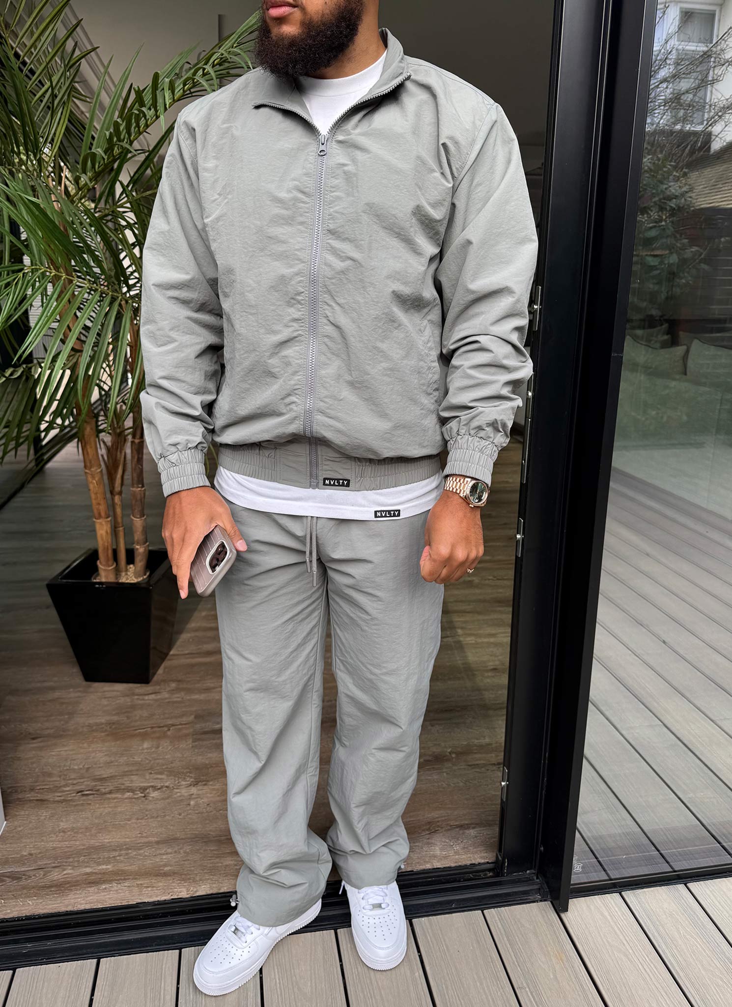 Heavyweight Luxe Track Pants - Grey