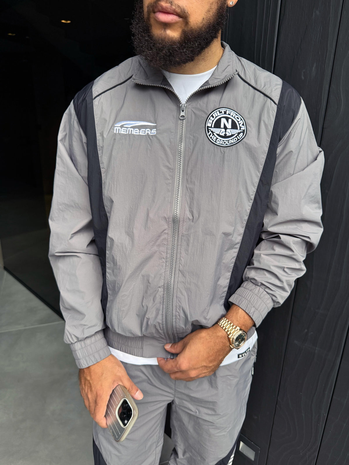 Members Track Jacket - Grey