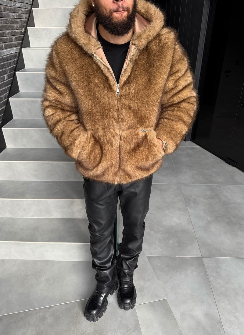 Fur Jacket - Brown