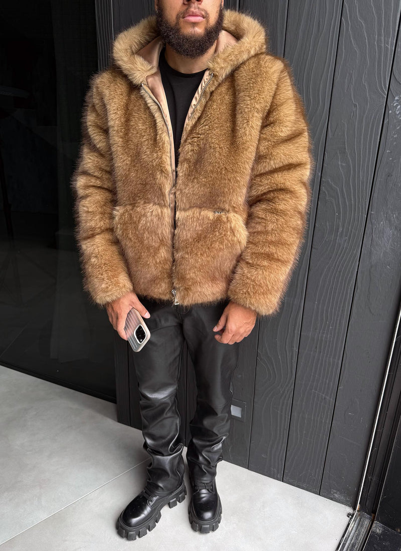 Fur Jacket - Brown