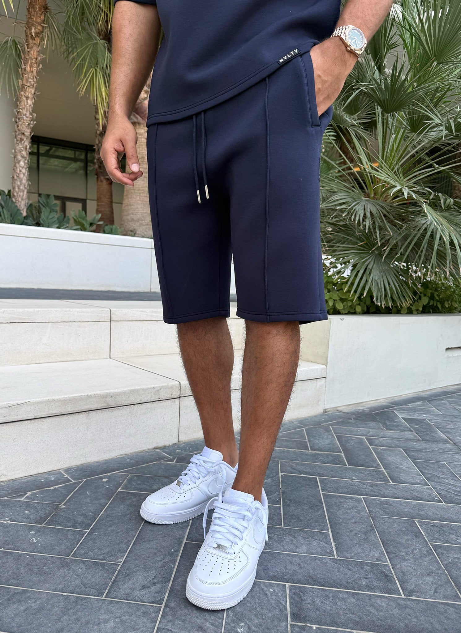 Scuba Structured Shorts - Navy