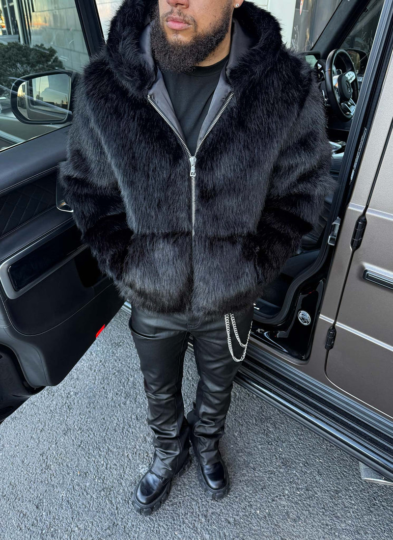Fur Jacket - Black