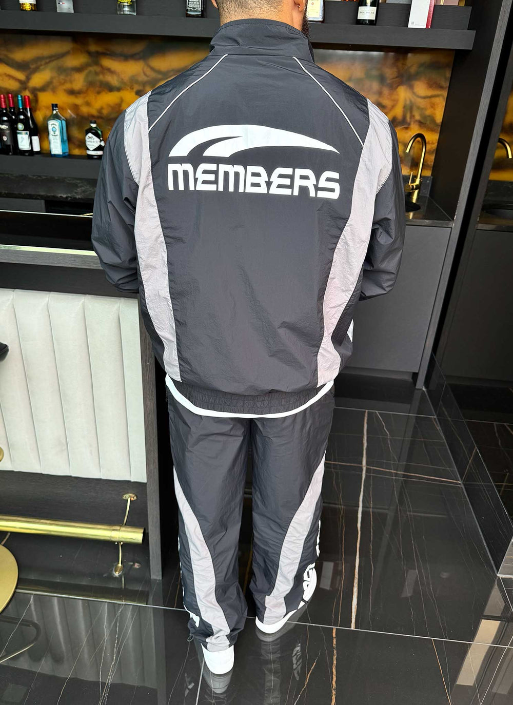 Members Track Jacket - Black