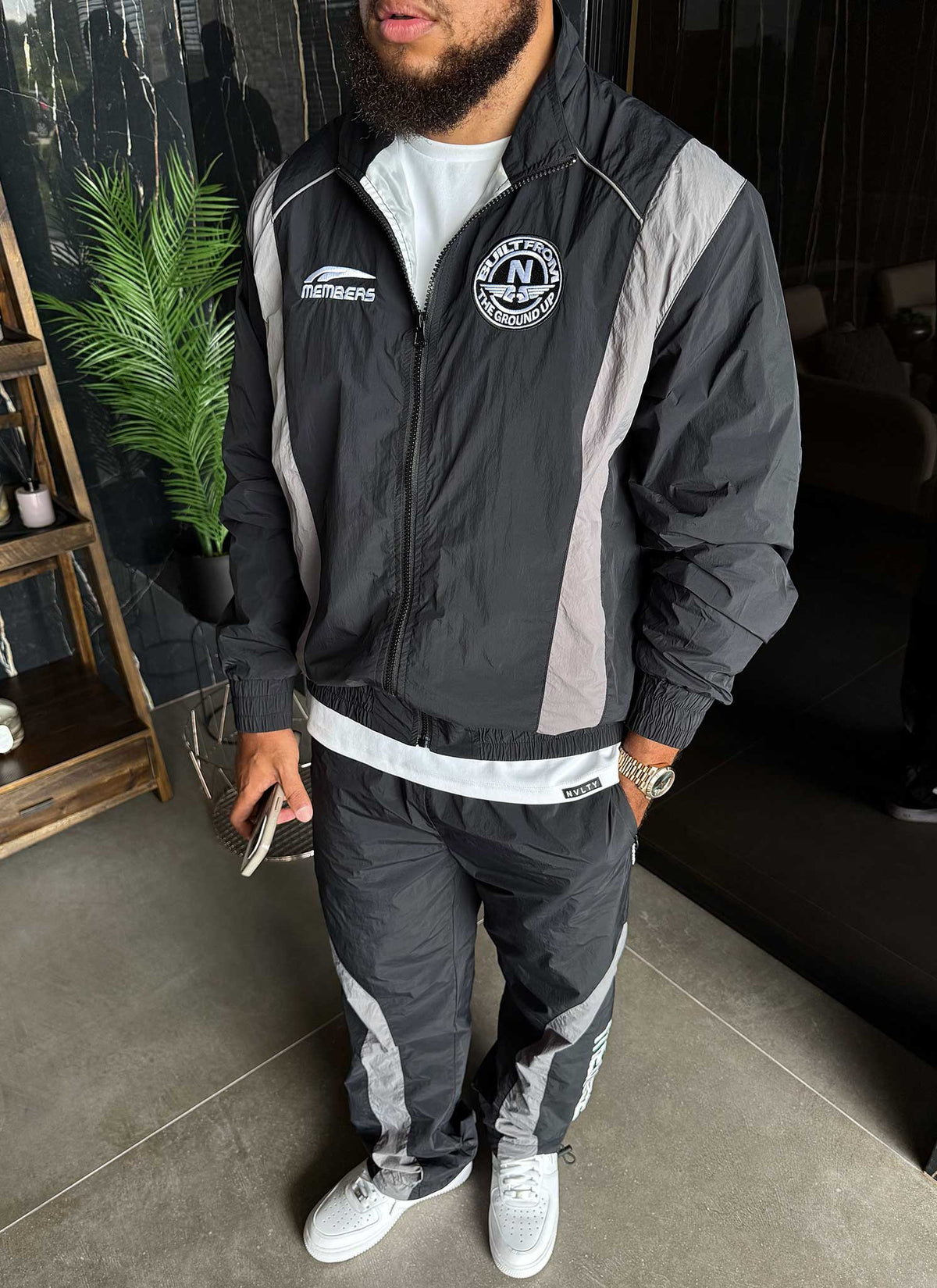 Members Track Jacket - Black