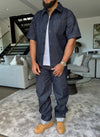 Structured Selvedge Denim Shirt - Indigo