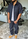 Structured Selvedge Denim Shirt - Indigo