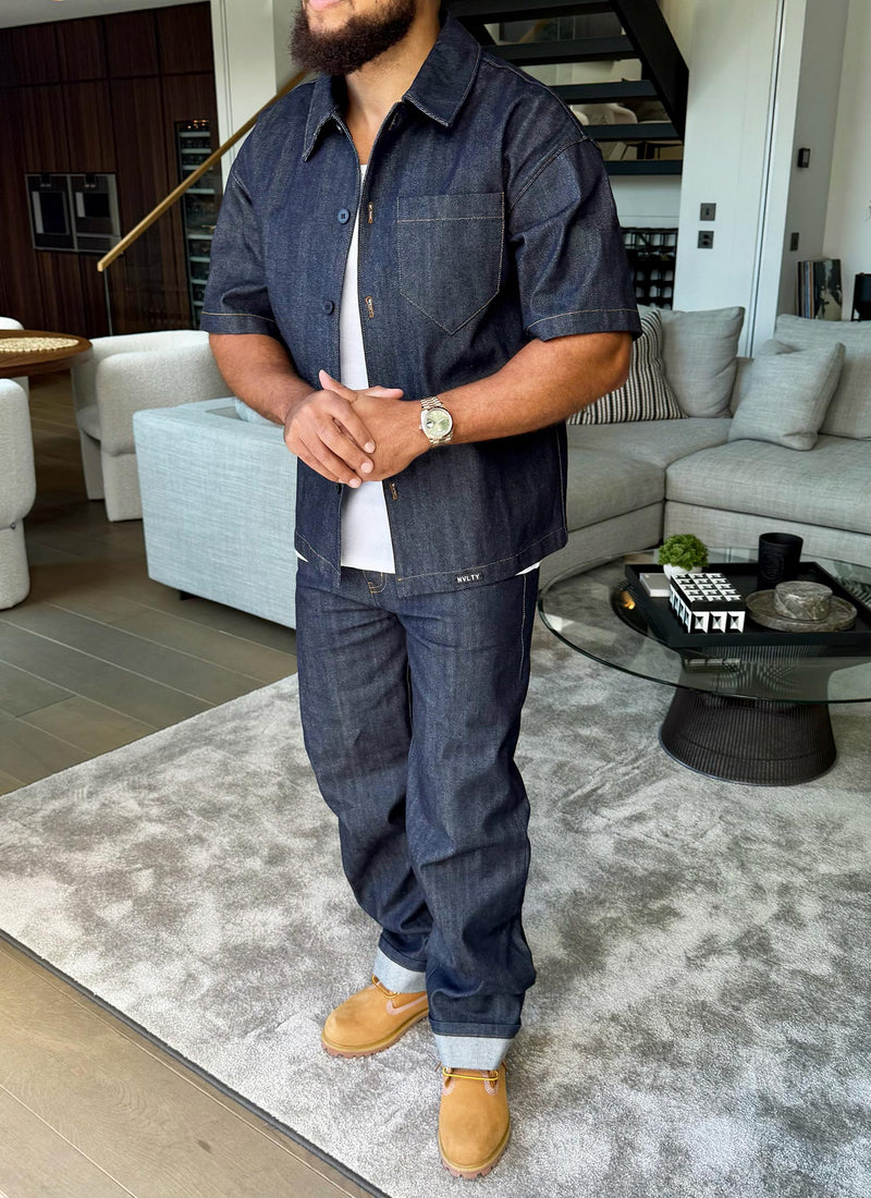 Structured Selvedge Jeans - Indigo