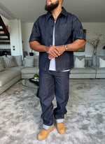 Structured Selvedge Denim Shirt - Indigo