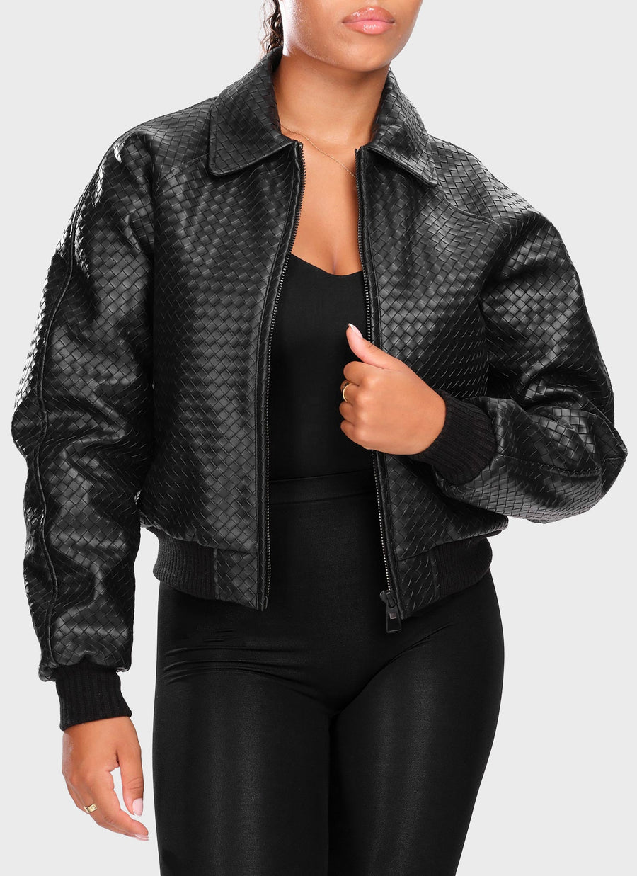 Interlock Aviator Jacket - Black