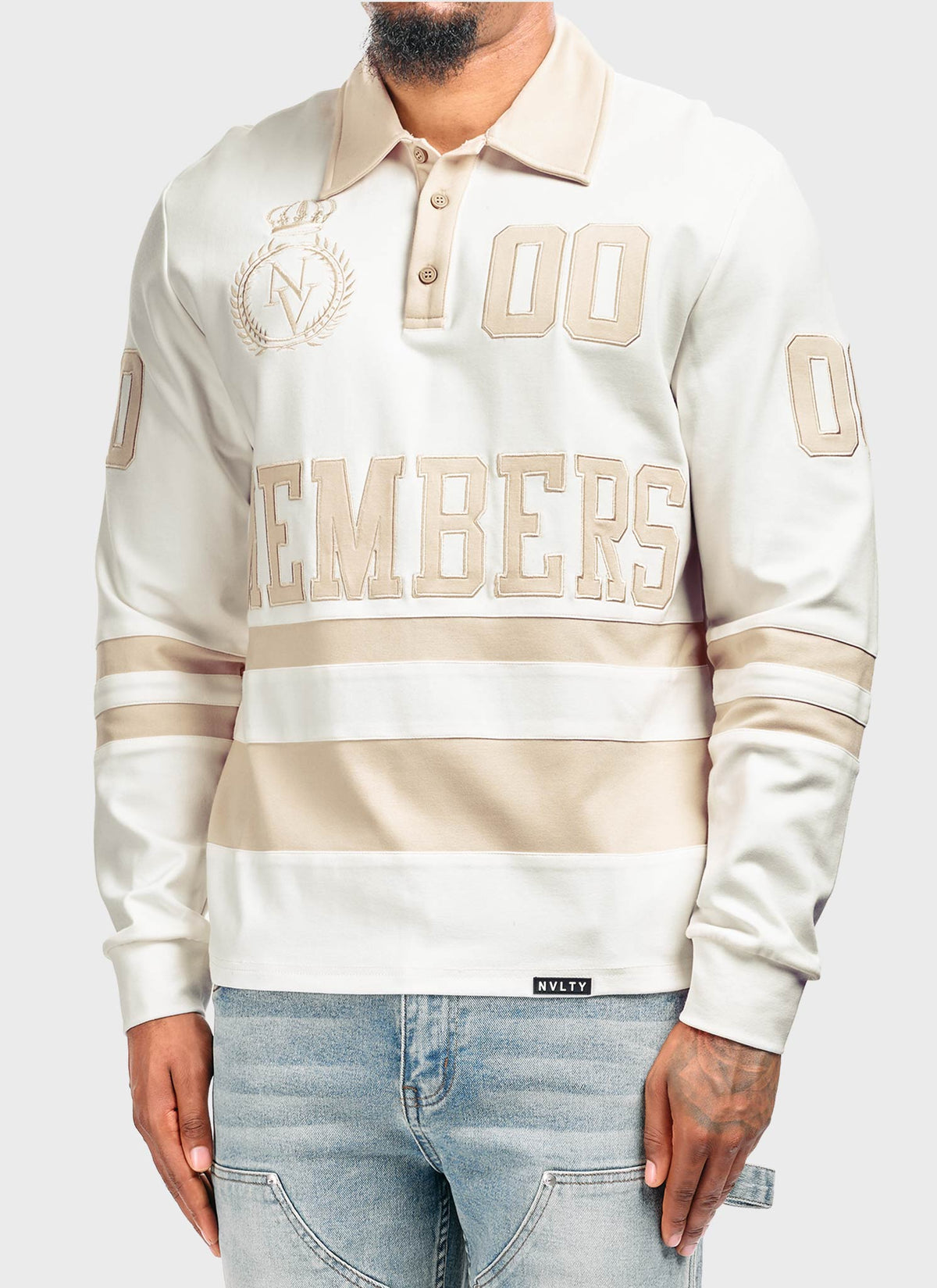 Members Royal Rugby Shirt - Ivory