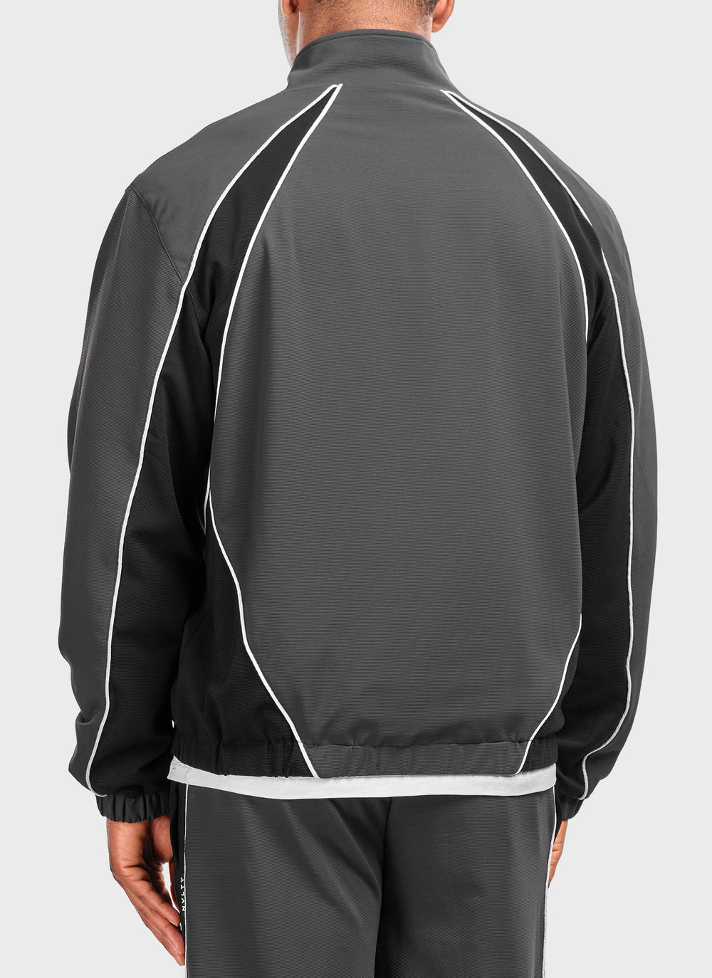 Athletic Track Jacket - Grey