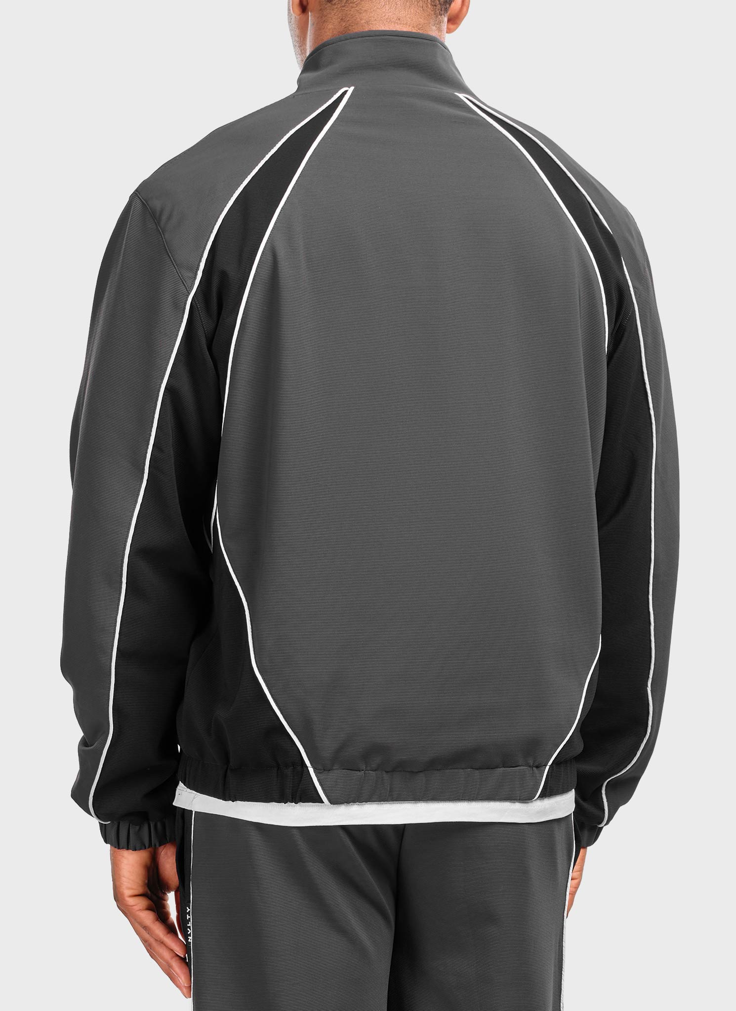 Athletic Track Jacket - Grey