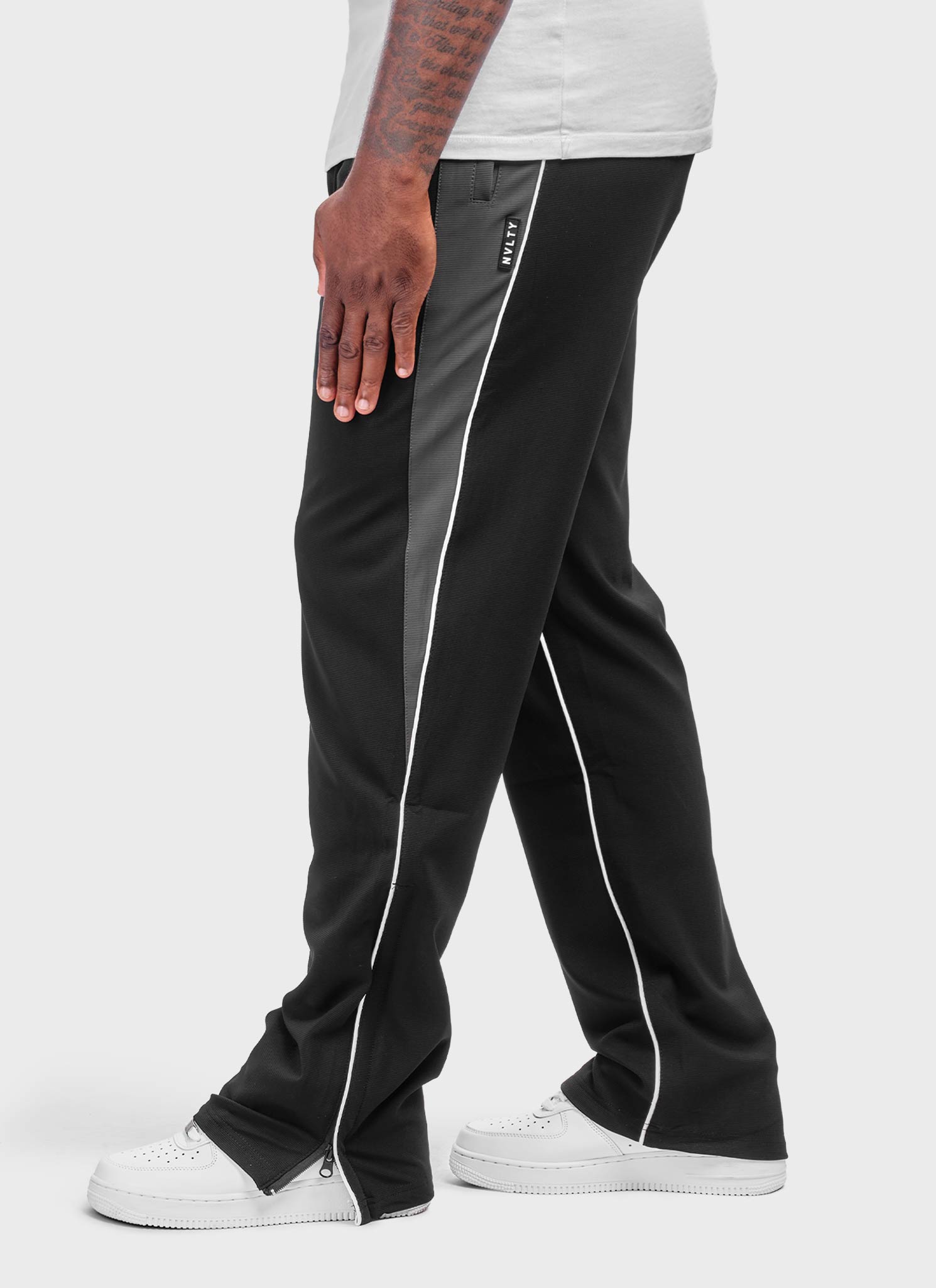 Athletic Track Pants - Black