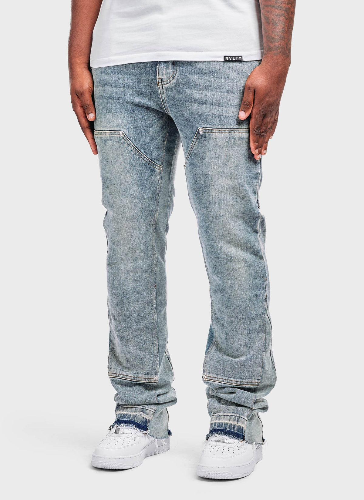 Vintage Flare Carpenter Jeans - Blue