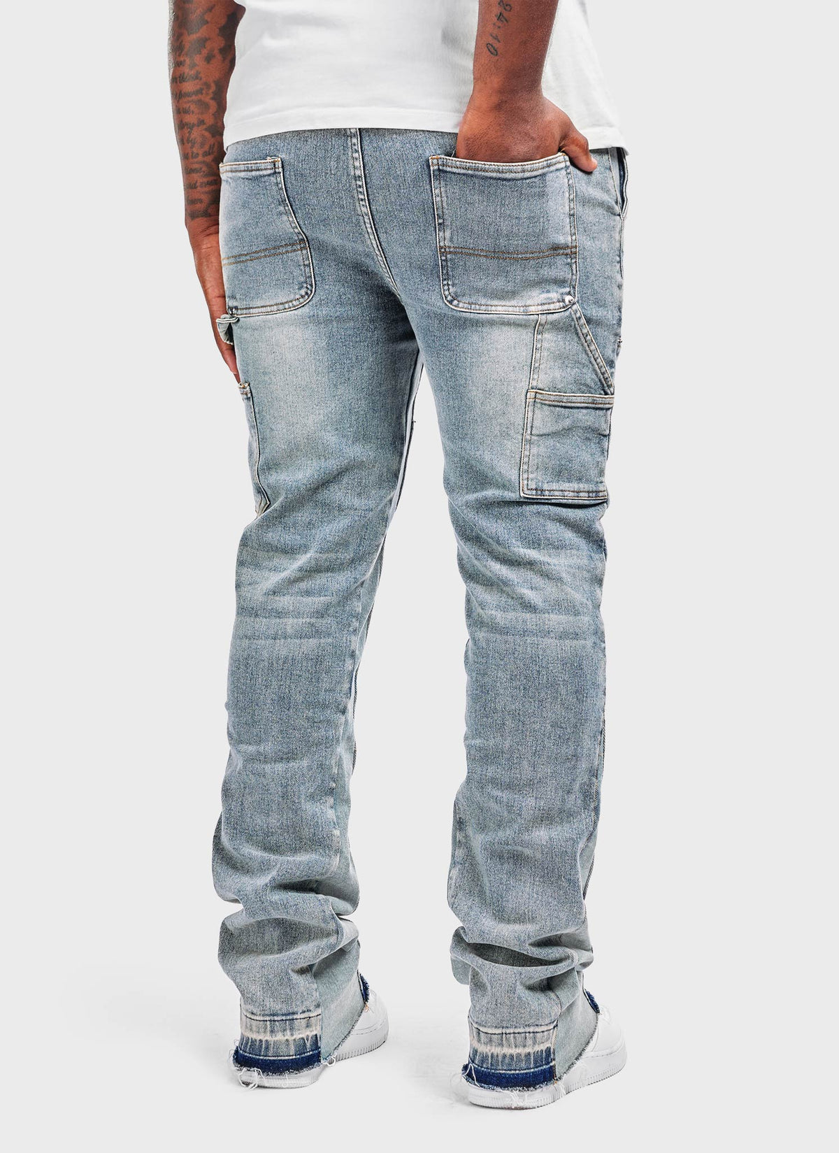Vintage Flare Carpenter Jeans - Blue