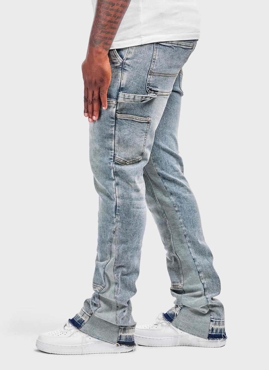 Vintage Flare Carpenter Jeans - Blue