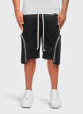 Vintage Zipper Cargo Shorts - Black
